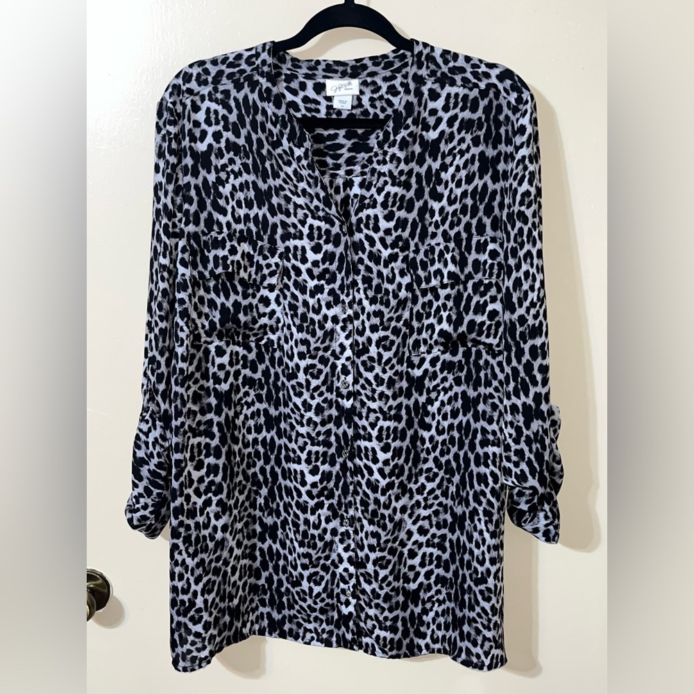 Leopard Button Up
